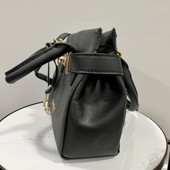 Bebe Evie Small Black Satchel Bag Crossbody Bag - Picture 4 of 8